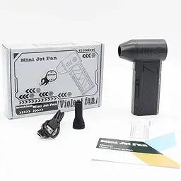 Турбовентилятор акумуляторний 5000мАч від USB Портативний фен UKC ZY 7400 - мініатюра 21
