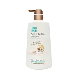 Крем-гель для душу Lion Shokubutsu Monogatari Oat Milk Shea Butter 500мл