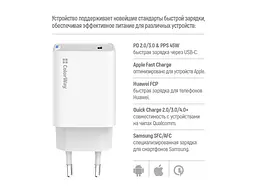 Мережевий зарядний пристрій ColorWay GaN Mini 45 W White (CW-CHS057PD-WT) - мініатюра 5