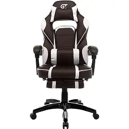 Геймерське крісло GT Racer коричневе з білим (X-2749-1 Dark Brown/White)