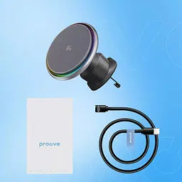 Автотримач із бездротовою зарядкою Proove IceCore Qi2 15W Gray (WHIC15002003) [167445] - мініатюра 7