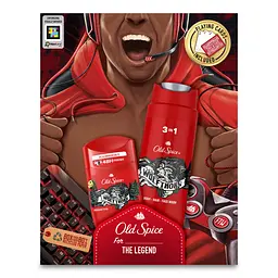 Подарунковий набір для чоловіків Old Spice Wolfthorn Gamer: твердий дезодорант 50 мл + гель для душу 3 в 1 250 мл + гральні карти - мініатюра 2