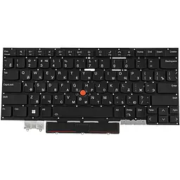 Клавіатура для ноутбука LENOVO (ThinkPad: X1 Карбоновий 10th Gen) rus чорний без фрейма підсвічування клавіш