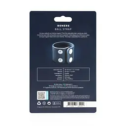Ерекційне кільце Boners Ball Strap, S/M (сірий) - мініатюра 6