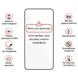 Скло захисне BeCover Motorola Moto G06 / G06 Power 4G Black (714364) - мініатюра 3