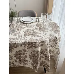 Скатертина тефлонова Ecotton Duck 170х150 см Люди в кущах бежева (25026) - мініатюра 4