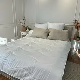 Ковдра двоспальна силіконова Viluta Relax 21419 170x210 см кремова - мініатюра 3