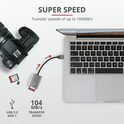 Зчитувач флеш-карт Trust Dalyx Fast USB 3.2 Card reader (24135) - мініатюра 8