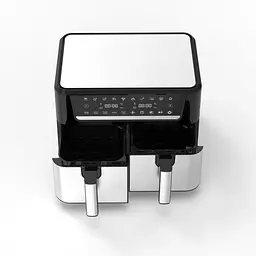Мультипіч Rotex ROM1210-2XL MultiFry DUO 11 програм 12 л(6+6 л) LED дисплей 2800 Вт Чорний з сірим - мініатюра 2
