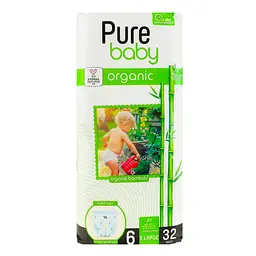 Підгузки-трусики Pure Baby Jumbo Organic 6 (15-25 кг) 32 шт. - мініатюра 2