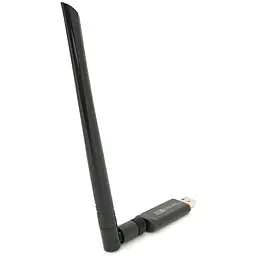 Бездротовий мережевий адаптер Wi-Fi-USB3.0 Merlion LV-UAC13, RTL8812BU, з антеною 20см, 802.11bgn, 1200MB, 2.4 GHz, Blister Q20 - мініатюра 4