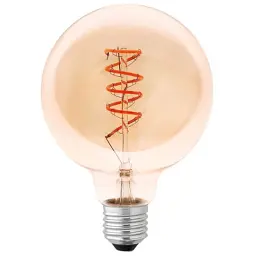 Лампочка Delux Globe G95 5 Вт E27 2200К amber spiral filament (90018166)