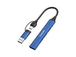 Мультипортовий адаптер Canyon DS-02 Blue (CNS-TDS02BL) - мініатюра 3