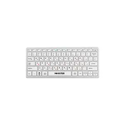 Клавіатура Maxxter KBW-C01S-UA Wireless UA White (KBW-C01S-UA) - мініатюра 1