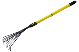Граблі віялові садові MasterTool 740-1015 x 160 мм гумова ручка - мініатюра 2
