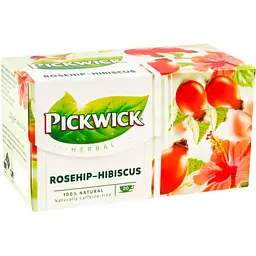 Чай трав'яний Pickwick шипшина-гібіскус 50 г (20 шт. х 2.5 г) - мініатюра 4