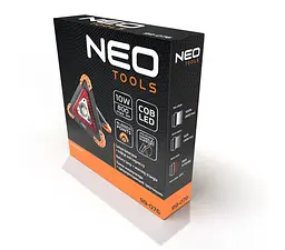 Neo Tools Прожектор на батарейках, трикутний, ААх4, 22x220x45мм , 800лм, 10Вт, 3 функції освітлення, біле/червоне світло - мініатюра 10