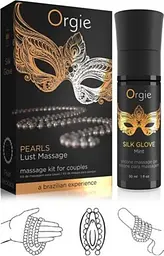 Набір для інтимного масажу Orgie Pearl Lust Massage гель і намиста, 30 мл - мініатюра 3