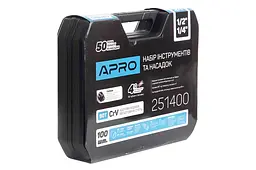 Набір ручного електромонтажного інструменту APRO 1/4" x 1/2" у наборі 100 предметів - мініатюра 3
