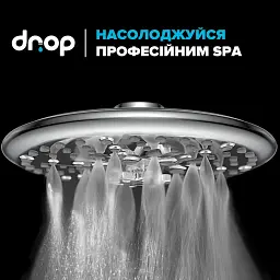 Лійка для верхнього душу DROP W-SPA8F-MULTI250 на 8 режимів - мініатюра 10