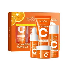 Набір косметики для обличчя Sadoer Vitamin C Skin Active 5 x Vitamin С 4 в 1 дорожній
