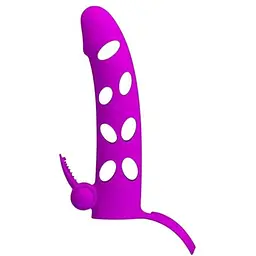 Насадка на пеніс Pretty Love Vibrating Penis Sleeve 15.2 см рожевий