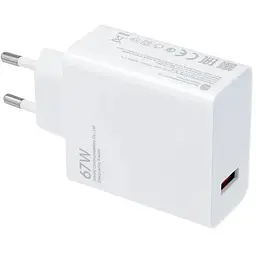 Мережевий зарядний пристрій Xiaomi MDY-12-ES 67W + USB-кабель Type-C 6A HC