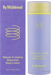 Лосьйон для тіла з бакучіолом By Wishtrend Vitamin A-mazing Bakuchiol Body Lotion 150 г - мініатюра 2