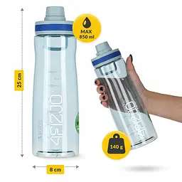 Пляшка для води 4FIZJO спортивна 850 мл Blue (P-5905973403795) - мініатюра 2
