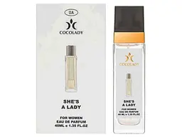 Парфумована вода для жінок COCOLADY 40 мл "SHE'S A LADY" аромат LACOSTE POUR FEMME