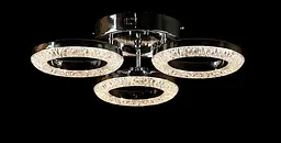 Люстра стельова LED Splendid Ray L2723/3, 3 лампи, регульована температура світла, хром, сучасний стиль для дому - мініатюра 3