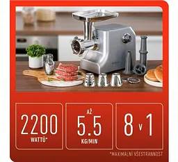 М'ясорубка Tefal HV10 8 IN 1 NE858D38 - мініатюра 3