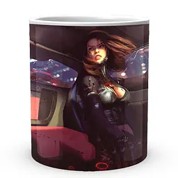 Кухоль GeekLand Cyberpunk 2077 Кіберпанк 2077 CY 02.595 330 мл білий - мініатюра 2