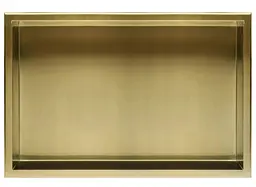 Вбудована полиця Rea 30x60 brushed gold з обідком REA-05608, Золотий - мініатюра 3