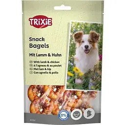 Ласощі для собак Trixie Premio Lamb Chicken Bagles кільця з ягням та куркою 100 г