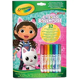 Розмальовка Crayola Gabby's Doll's House 32 сторінки та 7 фломастерів - мініатюра 3