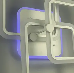 Стельова люстра LED на 3 ріжки Line.F RGB підсвітка є - мініатюра 5