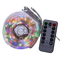 Гірлянда Роса GarlandoPro нитка GarlandoPro 500 LED довжина 50 м з пультом від мережі, мультиколор (1733033ML) - мініатюра 7