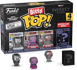 Набір міні-фігурок Funko Bitty POP! Marvel 4 персонажі секретна фігурка колекційні вінілові мініатюри (SKU-243)