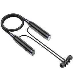 Навушники бездротові Hoco ES62 Pretty neck-hang BT5.3 earphones, TF 32GB, 800mAh, 120h, 96 см, black - мініатюра 4