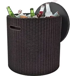 Стіл-скриня садова пластикова Keter Cool Stool коричневий - мініатюра 3