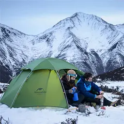 Двомісний намет зі сферичним куполом Naturehike Cloud Peak 2 NH17K240-Y 20D (Темно-зелений) - мініатюра 3