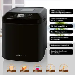 Хлібопічка CLATRONIC BBA 3774 Black - мініатюра 4