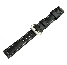 Шкіряний ремінець Primolux F001 Steel buckle для годинника Samsung Galaxy Watch 3 41 мм (SM-R850) Black - мініатюра 5