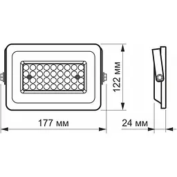 Світлодіодний прожектор Videx F2e 30W 5000K (VL-F2e-305W) [144825] - мініатюра 4