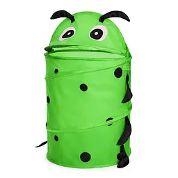 Кошик для іграшок Гусениця зелена Bambi M 1039(Green) діаметр 37 см, висота 47/57 см, з кришкою