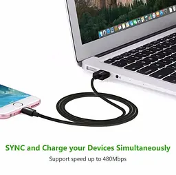 Кабель Ugreen USB Type A - Apple Lightning 1 м MFi Black (US155/80822) - мініатюра 6