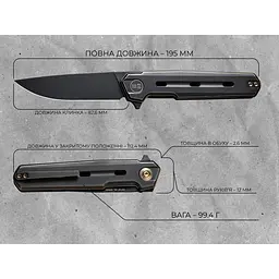 Ніж складаний Weknife Navo WE22026-3 - мініатюра 21