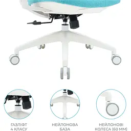 Офісне крісло OfficePro Balance OC550-W-DG-BL White/Dark Gray/Blue [148646] - мініатюра 14