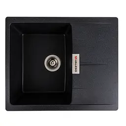 Гранітна мийка для кухні VALESO ZIRKONE 6250 матова Карбон (SP000047399) - мініатюра 6
